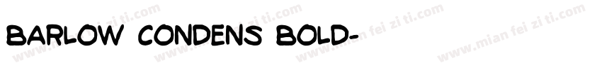 barlow condens bold字体转换